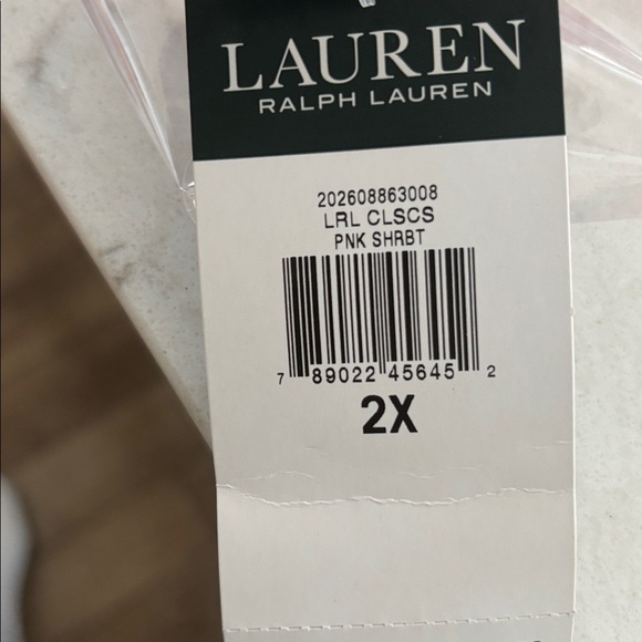 Lauren Ralph Lauren Pink Boatneck Top 3/4 Sleeves & Flounced Cuffs Women’s 2X - Picture 9 of 9